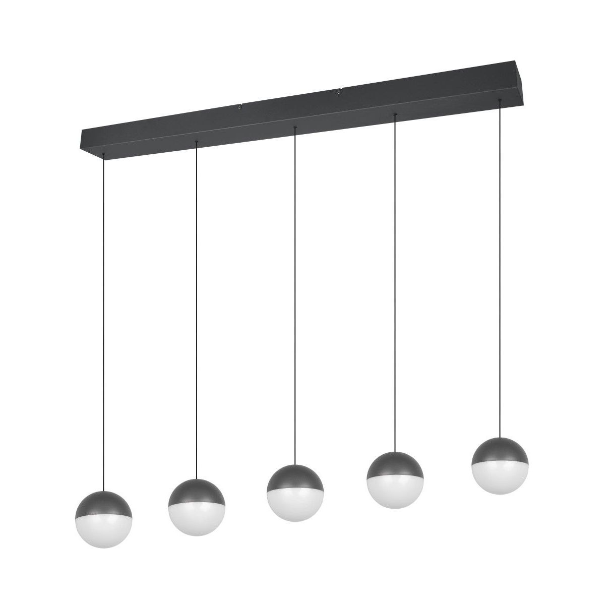 Senta 5 Light Black LED Ceiling Pendant