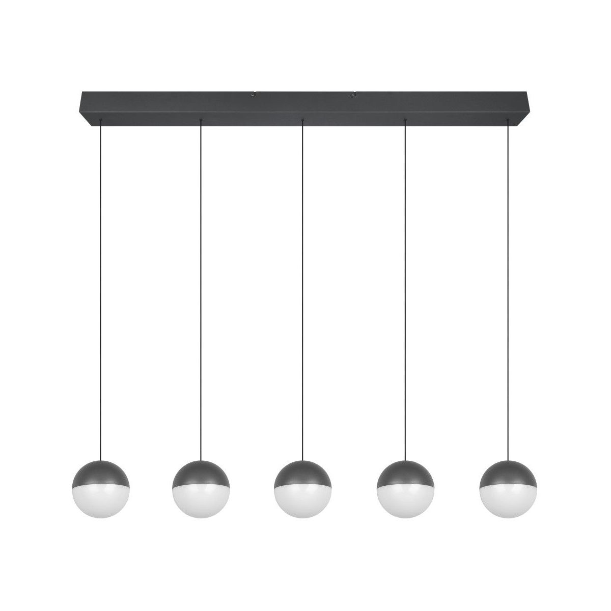 Senta 5 Light Black LED Ceiling Pendant