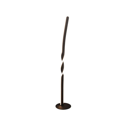 Ginko Matt Black LED Floor Lamp