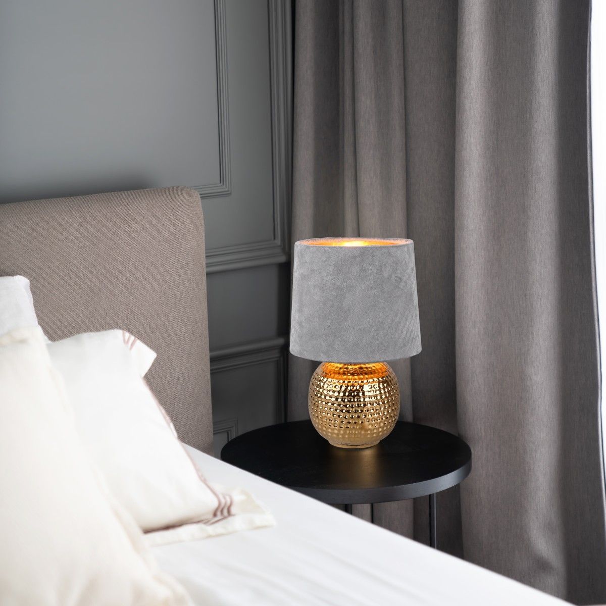 Sophia Grey Table Lamp