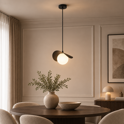 Ritual 1 Light Pendant Black & White