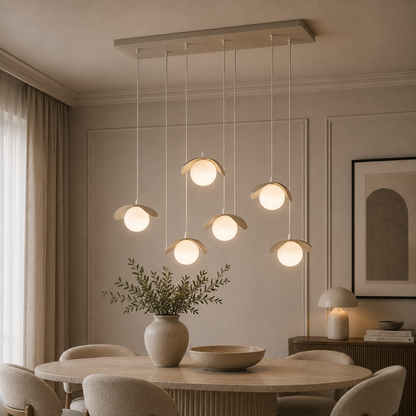 Ritual 6 Light Linear Pendant Beige