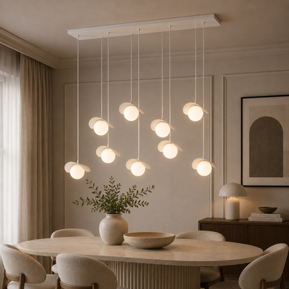 Ritual 9 Light Pendant White