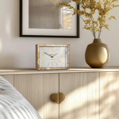 Smithfield Mantel Clock Bronze 8in