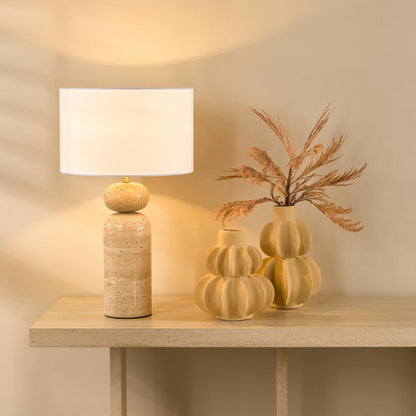 Soyala Natural Travertine Table Lamp