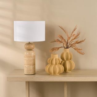 Soyala Natural Travertine Table Lamp
