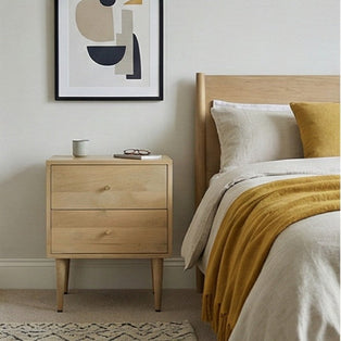 Minimalist Mango Wood Oslo Bedside Table