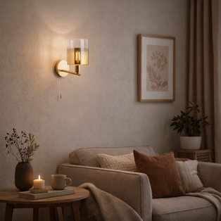 Savannah Satin Gold Wall Light