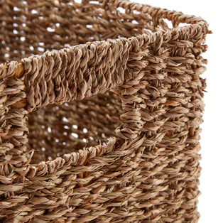Wovenhill Set of 3 Rectangular Seagrass Storage Baskets