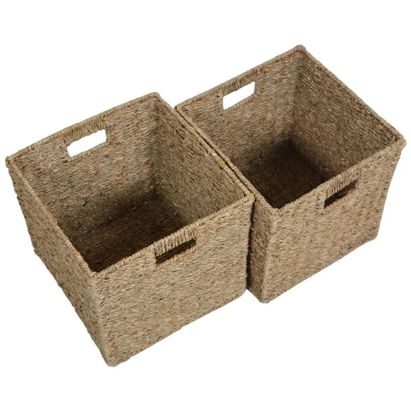 Wovenhill Set of 2 Square Seagrass Storage Baskets