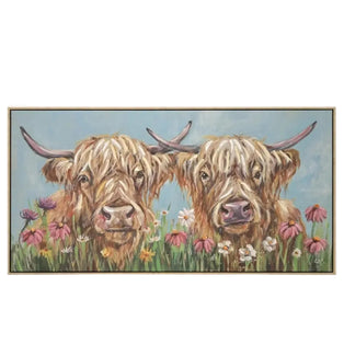 Tilly and Milly 50x100cm Framed Canvas