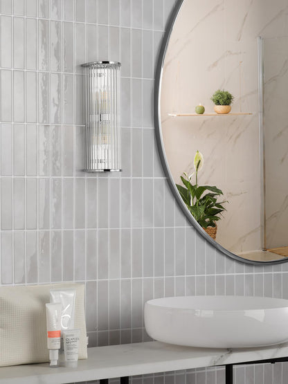 Tobiah 2 Light Bathroom Wall Light Polished Chrome IP44