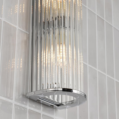 Tobiah 2 Light Bathroom Wall Light Polished Chrome IP44