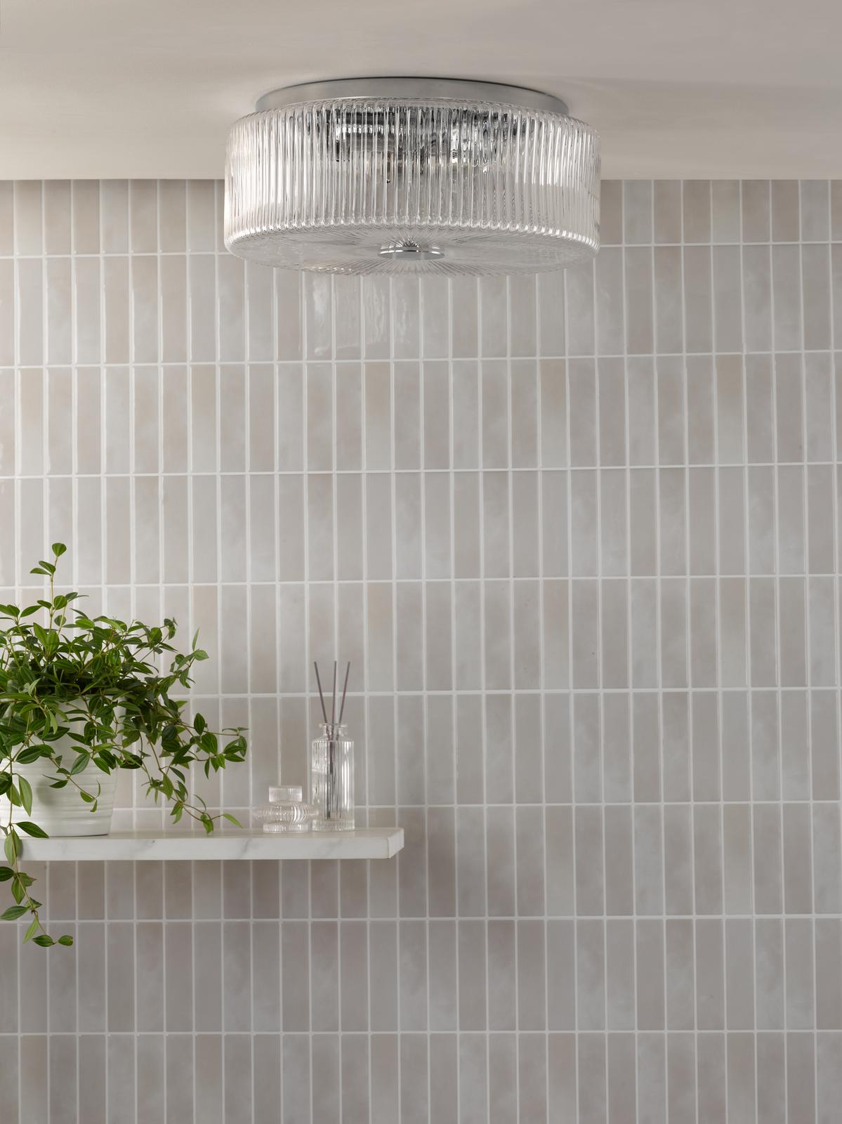 Twyman IP44 Light Bathroom Ceiling Light in Chrome