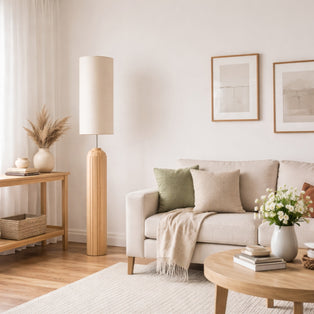 Tova Wooden Floor Lamp