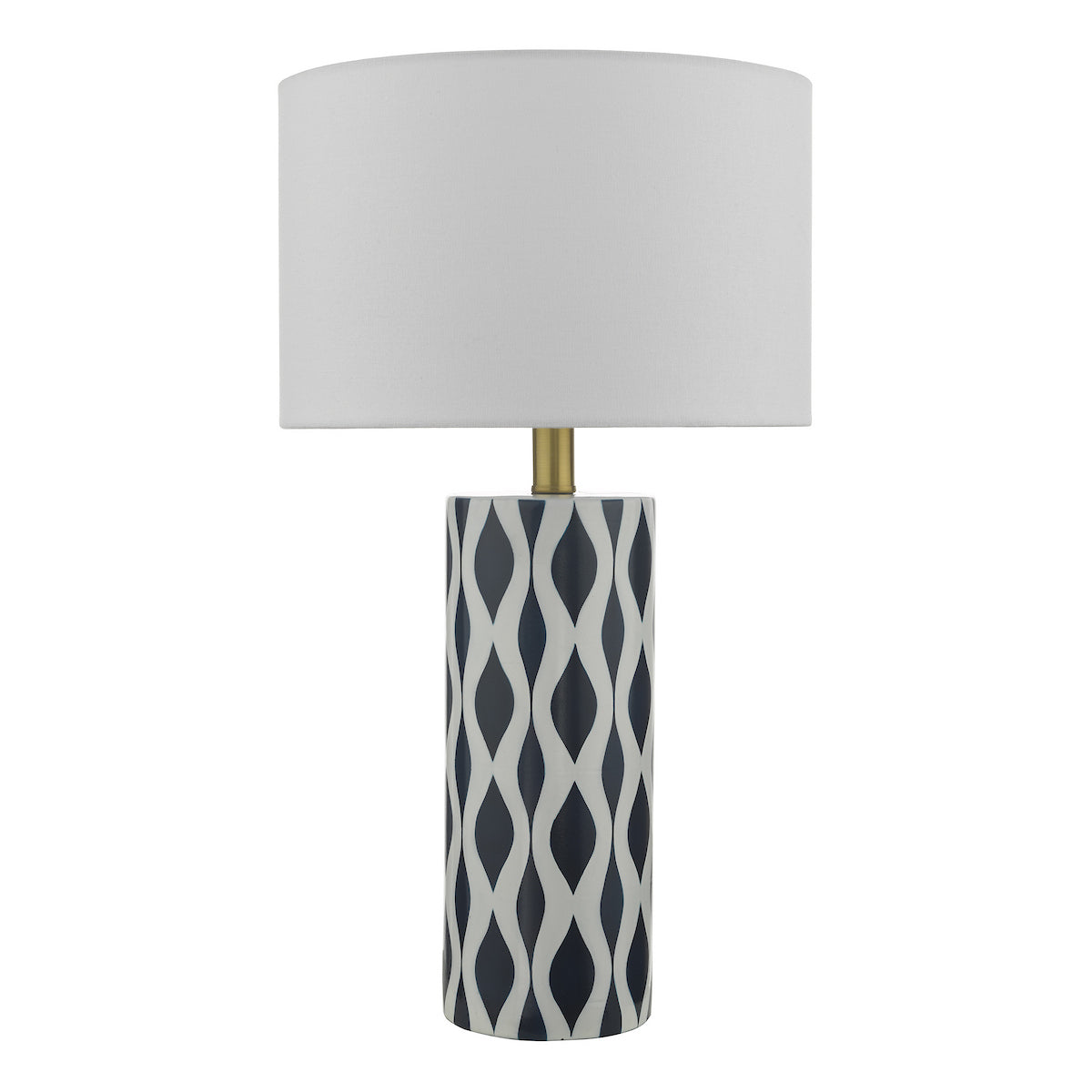 Weylin Navy and White 56cm Ceramic Table Lamp