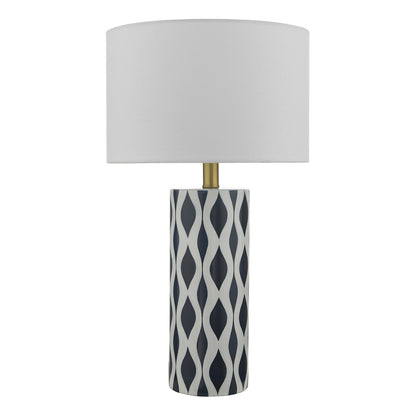 Weylin Navy and White 56cm Ceramic Table Lamp