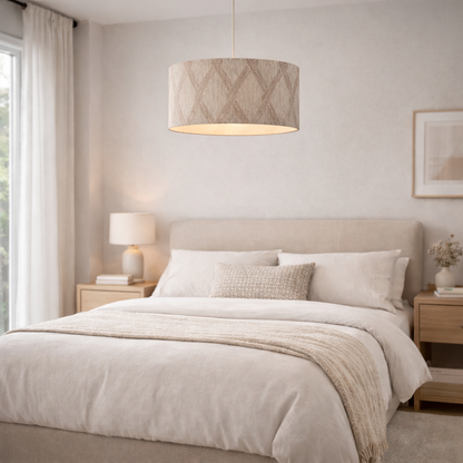 Parisa Silver Jacquard 40Cm Shade