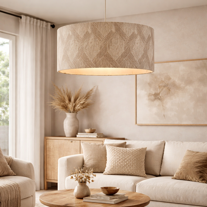 Parisa Silver Jacquard 50Cm Shade