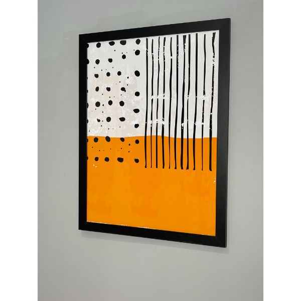 Abstract Orange Print 80x60cm