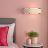 Alvaro Polished Chrome & Ivory Wall Light