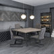Amalfi 4 Seat Dining Set in Grey