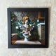 Lavatory Beagle Wall Art with Black Frame