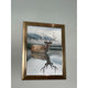 Stag Reflection Wall Art With Mirrored Frame 80x60cm