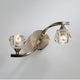 Ancona 2 Light Wall Light Antique Brass with Crystal