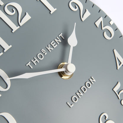 Thomas Kent Arabic Mantel Clock Flax Blue