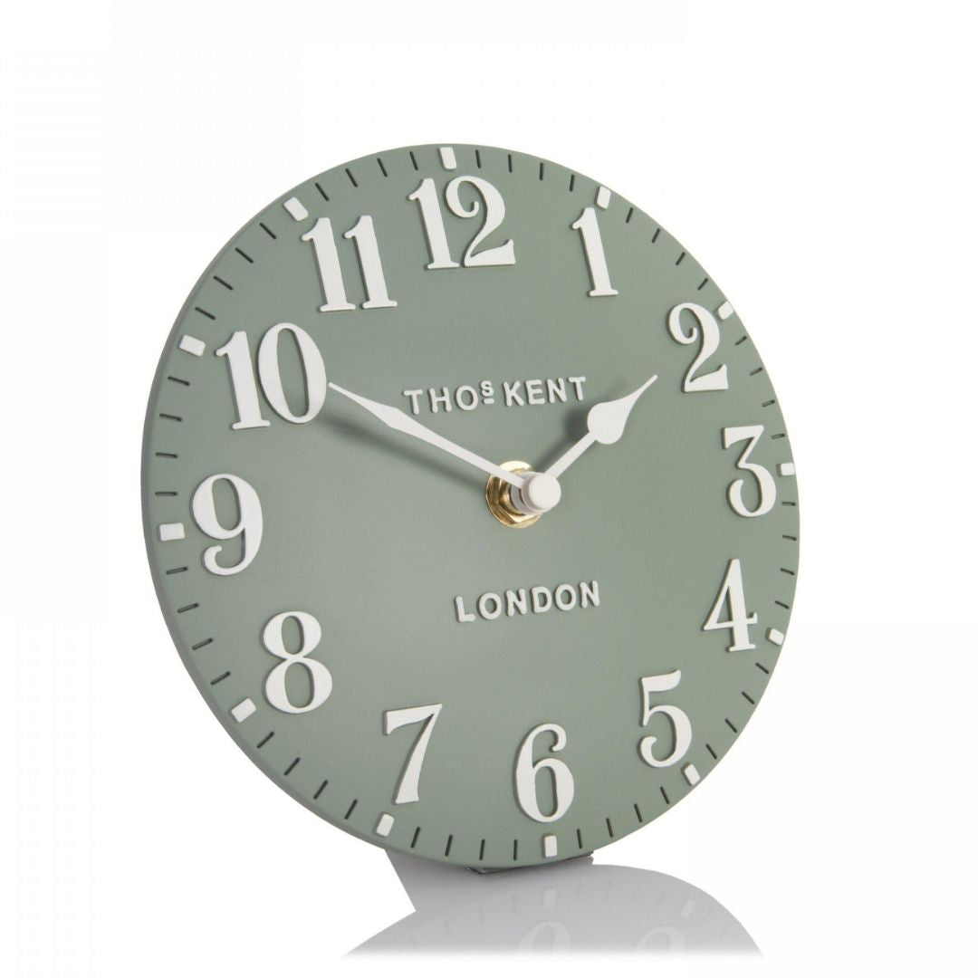 Thomas Kent Arabic Mantel Clock Seagrass
