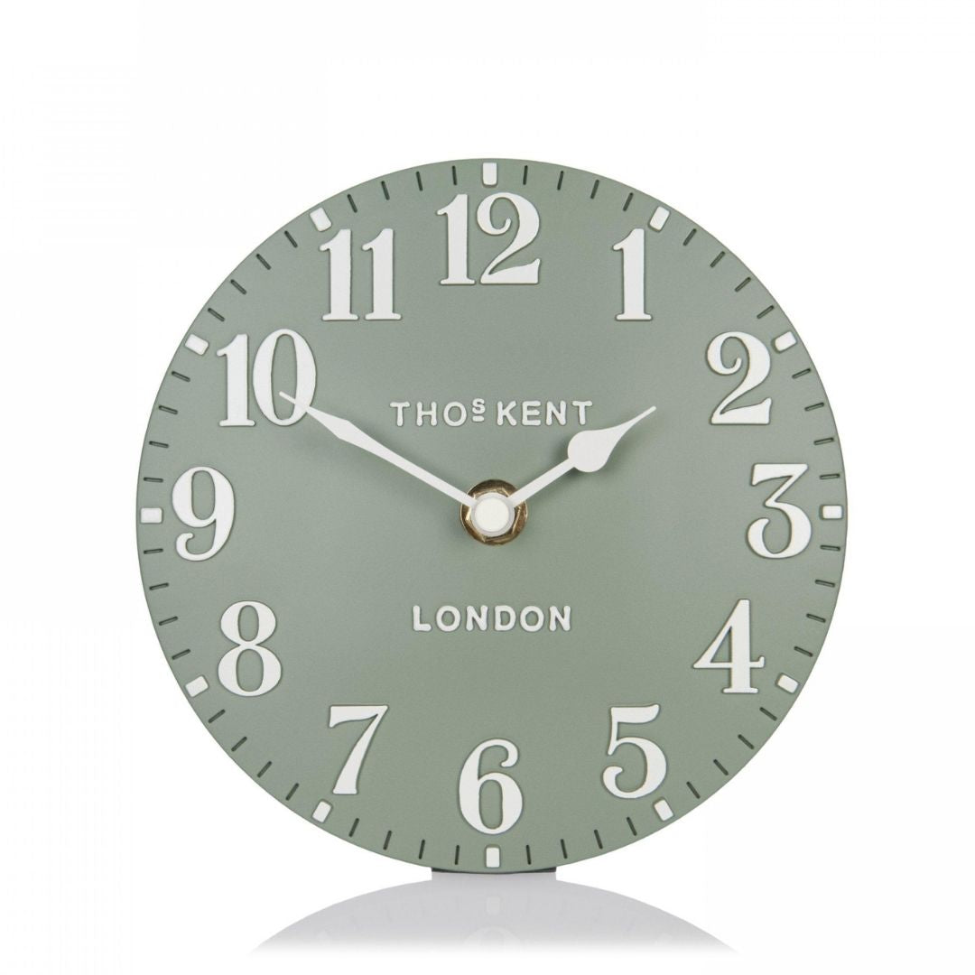 Thomas Kent Arabic Mantel Clock Seagrass