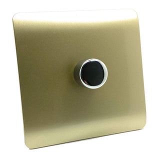 Trendi Switch 1 Gang 200 Watt LED Dimmer Light Switch in Champagne Gold