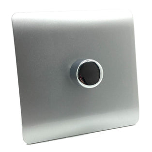 Trendi Switch 1 Gang 200 Watt LED Dimmer Light Switch in Gloss Silver