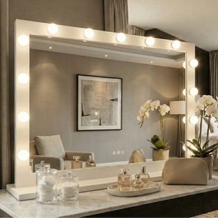 Audrey Hollywood Mirror White 100x80cm