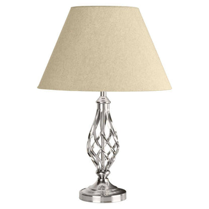 Maddison Twist 52cm Table Lamp Polished Chrome