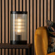 Bianka Matte Black & Glass Table Lamp