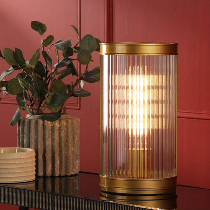 Bianka Bronze & Glass Table Lamp