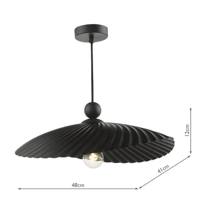Bouvier Matte Black Easy-Fit Pendant (Shade Only)