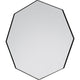 Bowie 80x80cm Black Octagon Mirror