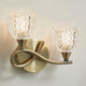 Boyer 2 Light Wall Light Antique Brass