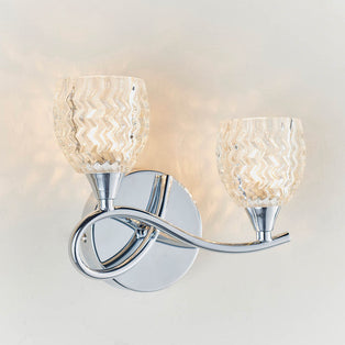 Boyer 2 Light Wall Light Polished Chrome