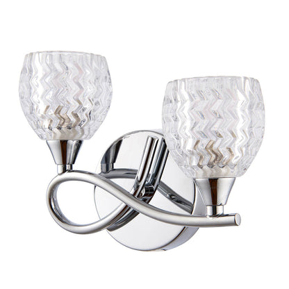 Boyer 2 Light Wall Light Polished Chrome