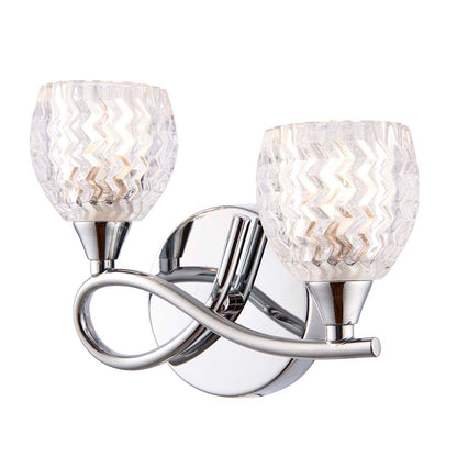 Boyer 2 Light Wall Light Polished Chrome