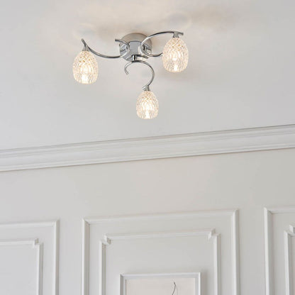 Boyer 3 Light Semi-Flush Ceiling Light