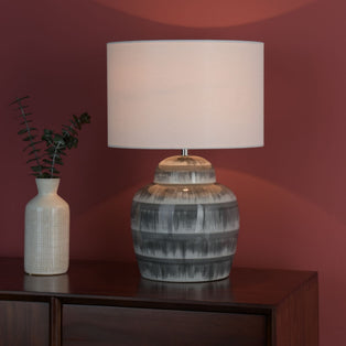 Brenna Grey Ceramic Table Lamp