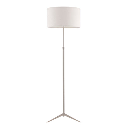 Brielle Satin Chrome Floor Lamp