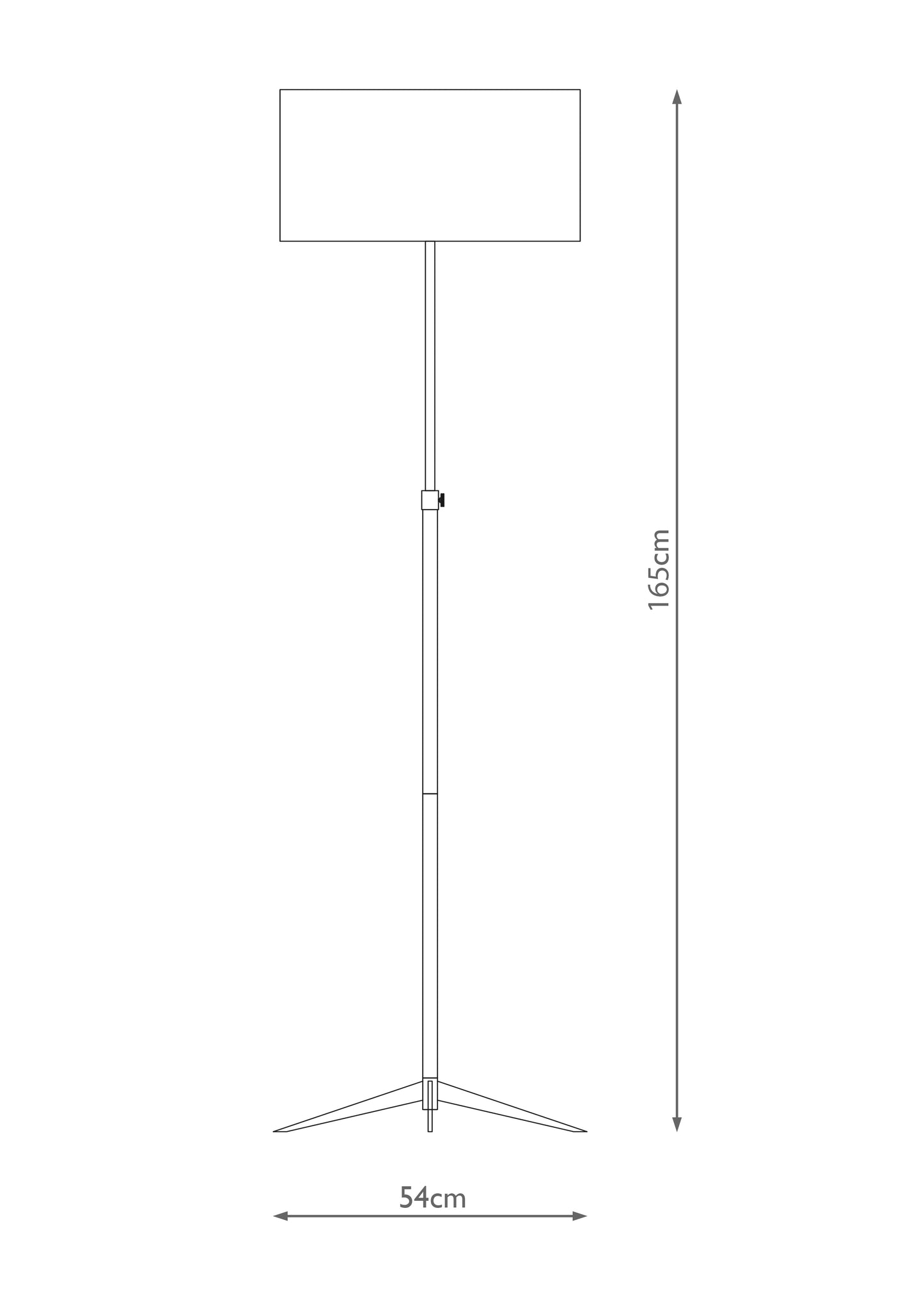 Brielle Satin Chrome Floor Lamp