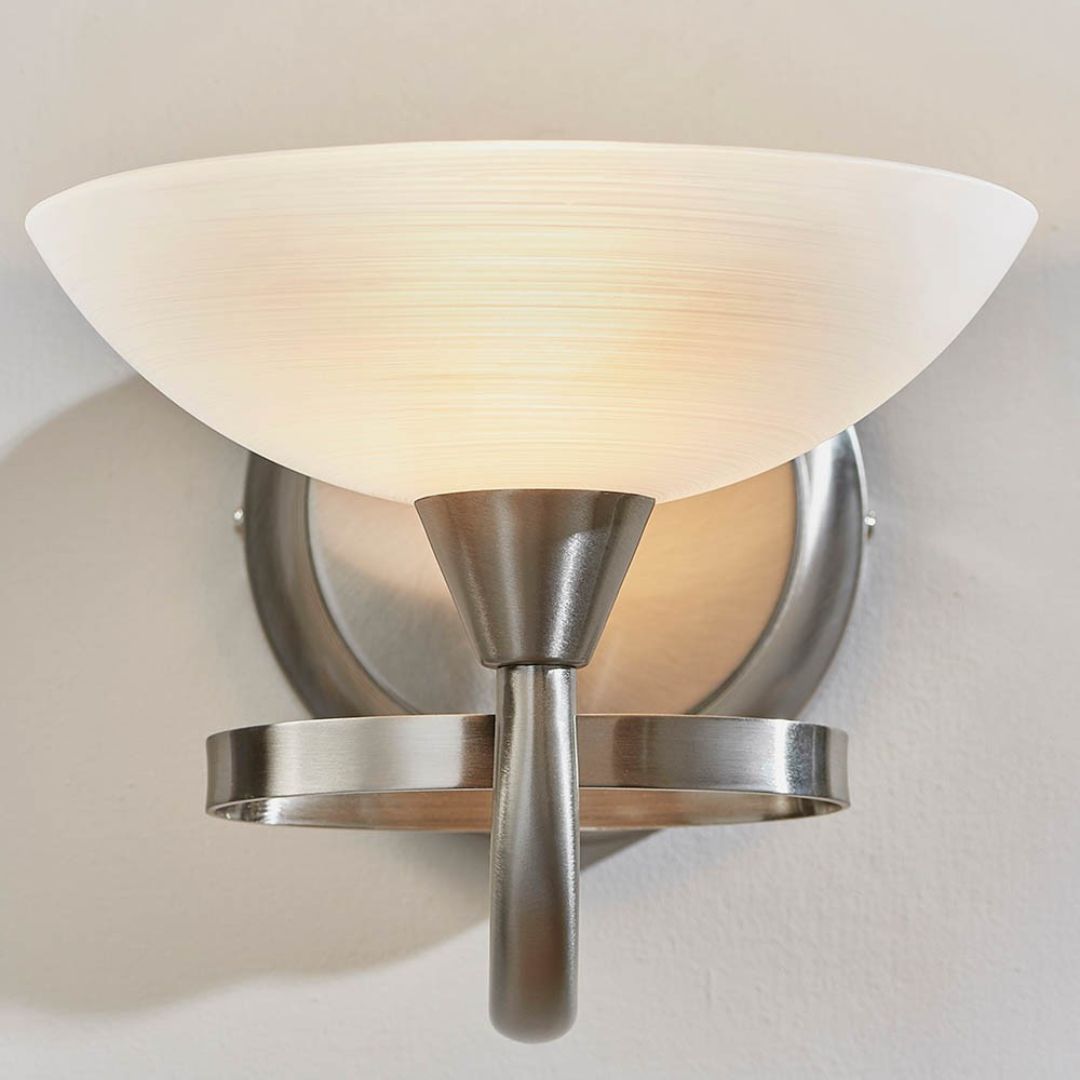 Cagney Satin Chrome Wall Light