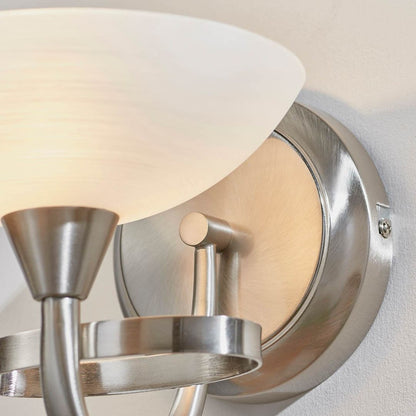 Cagney Satin Chrome Wall Light